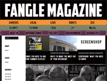 Tablet Screenshot of fanglemagazine.com